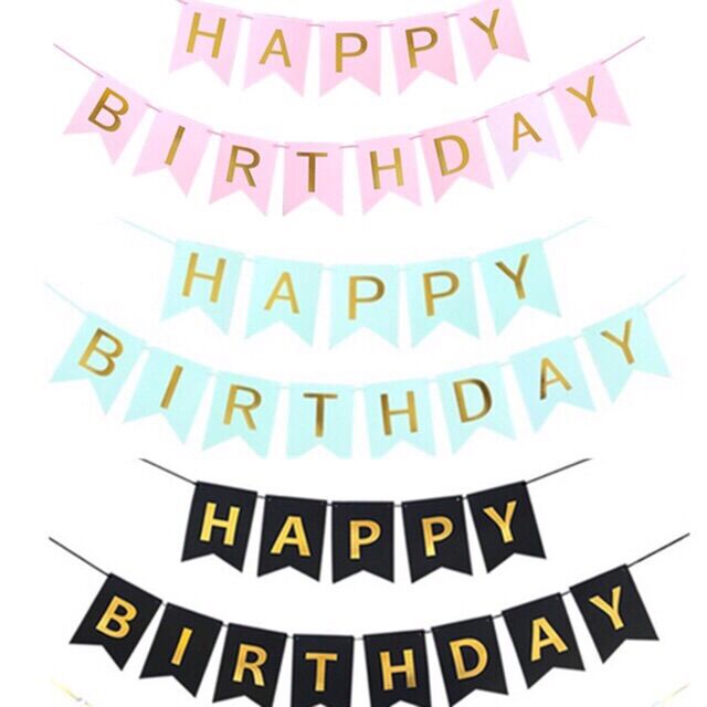 Dây chữ happy birthday đuôi cá