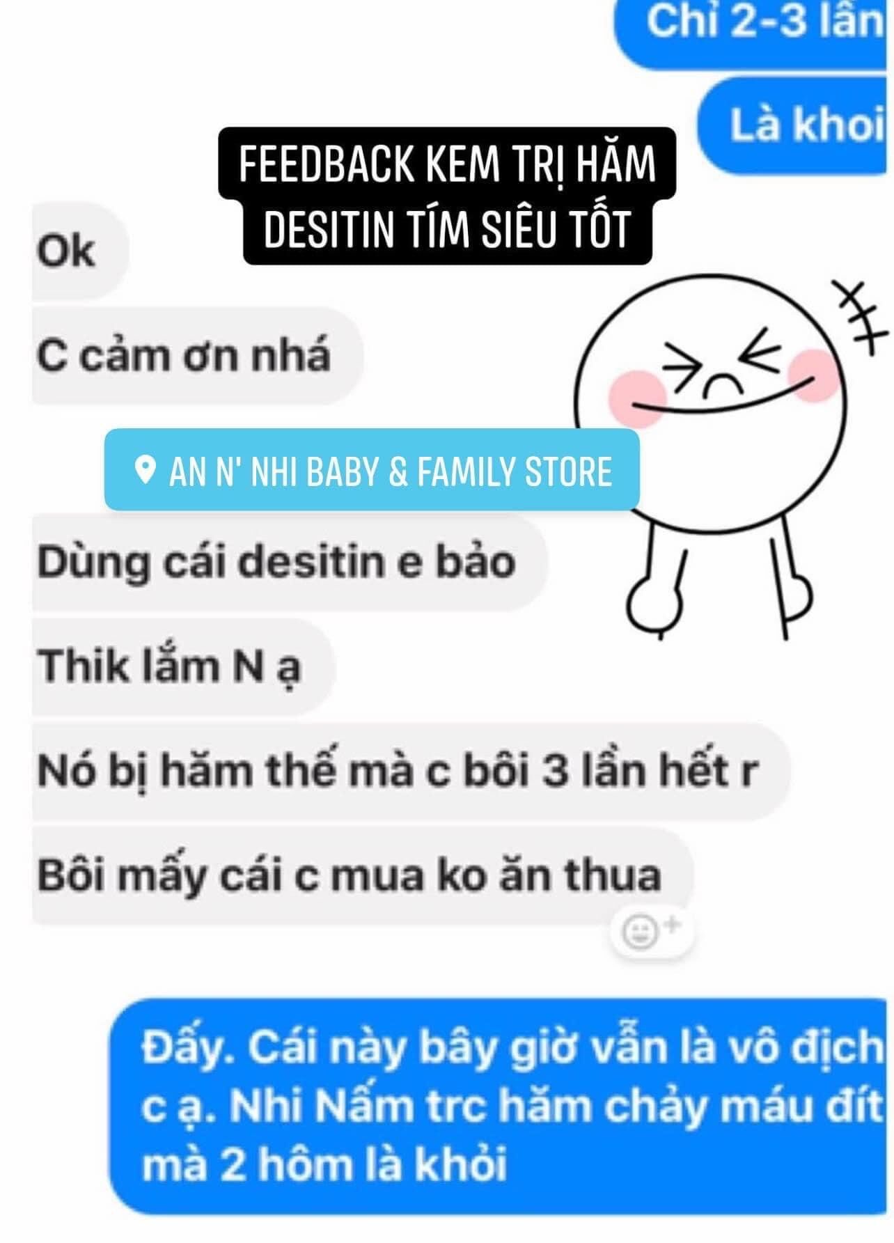 Kem chống hăm desitin xanh dương