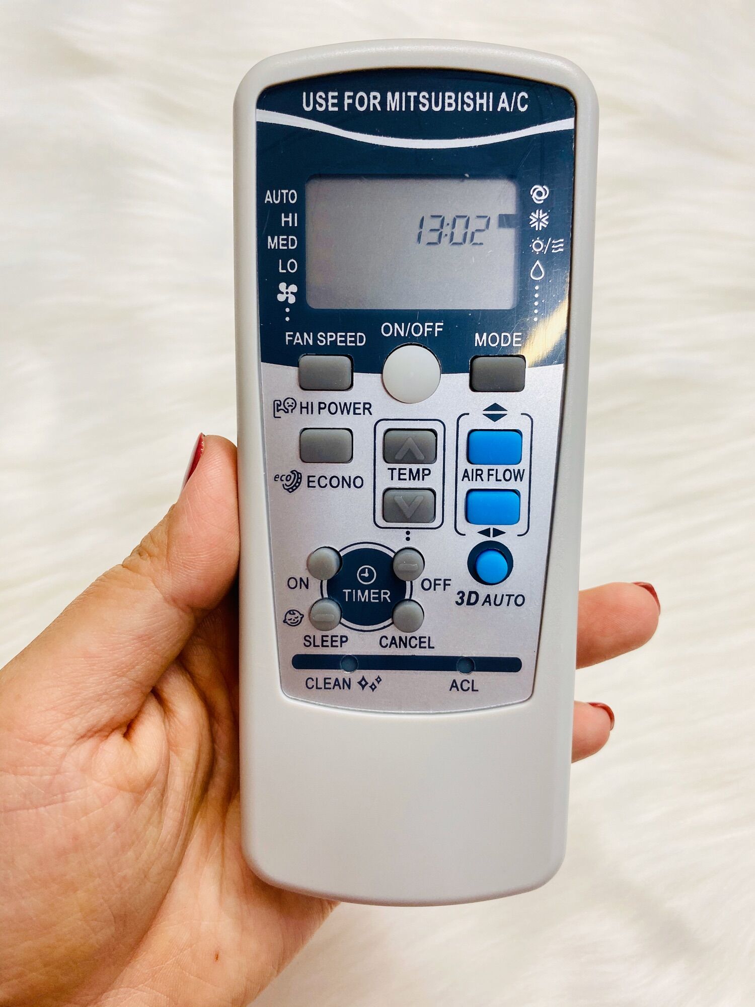 REMOTE ĐIỀU KHIỂN MÁY LẠNH MITSUBISHI HEAVY 3D