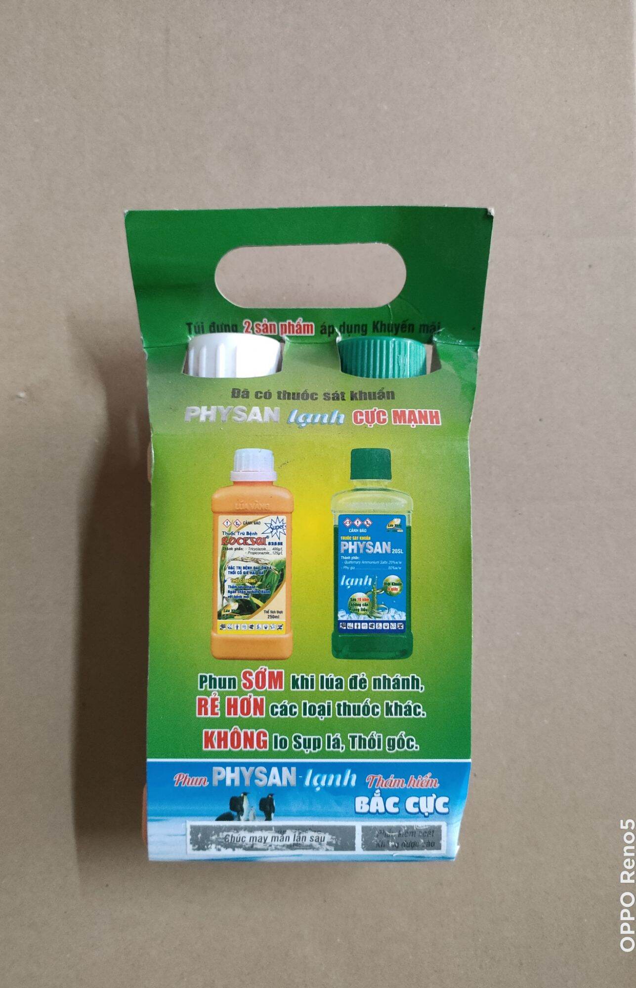 [combo 2chai] Rocsai Physan Lúa Vàng, đạo ôn vi khuẩn cháy bìa lá