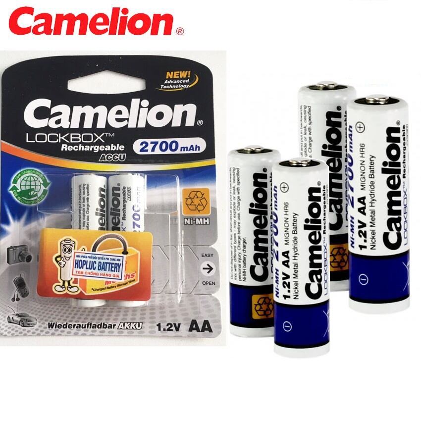 Vỉ 2 viên pin sạc AA camelion 2700 mah 2A 1.2V