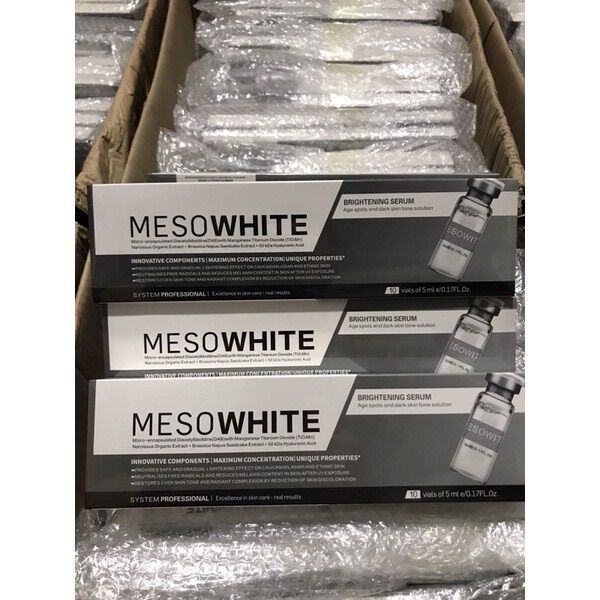Cấy phấn mesowhite , cấy trắng da - hộp 10 ống