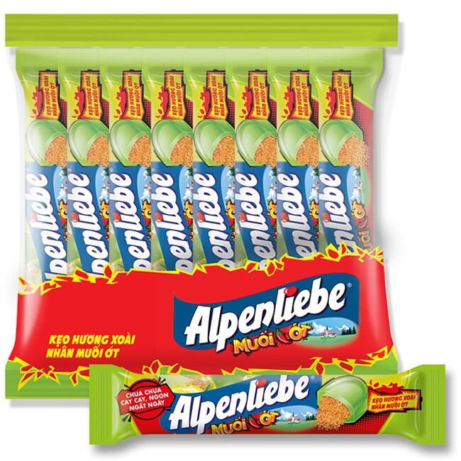 Kẹo Alpenliebe hương xoài nhân muối ớt lốc 16 thỏi