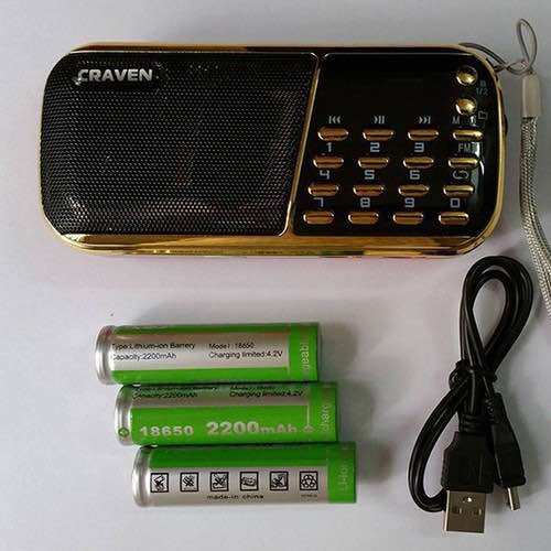 Loa nghe nhạc kinh phật craven cr-853 3 pin siêu trâu