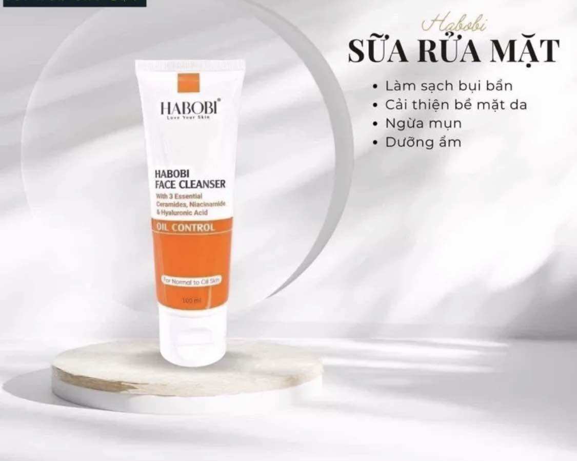 Sữa rửa mặt habobi face cleanser lành tính dịu nhẹ sạch sâu
