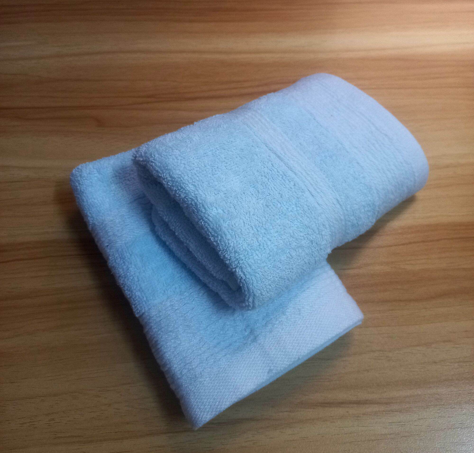 Khăn tắm cao cấp 35×70cm - màu xanh