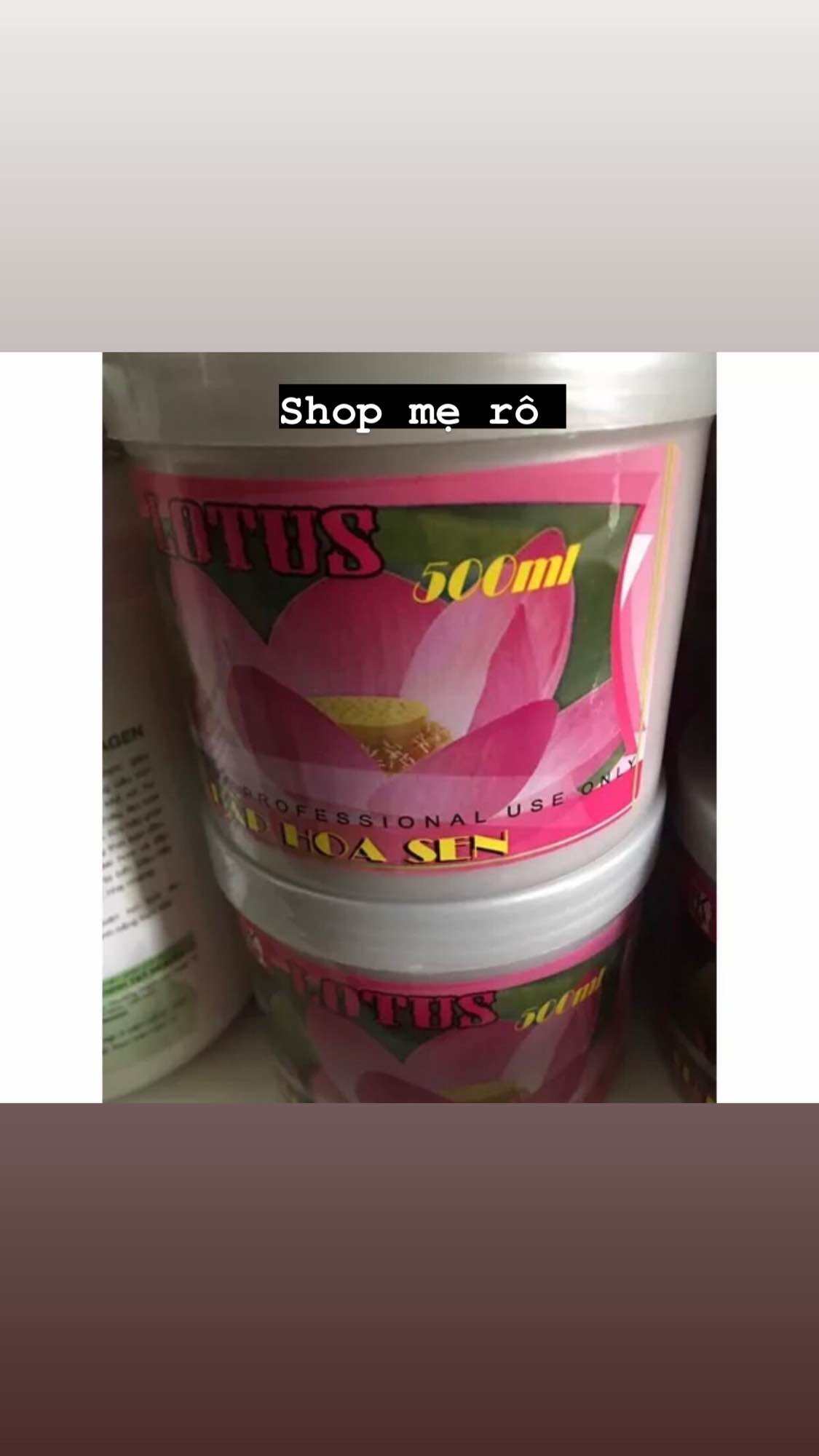 ủ tóc hoa sen hủ 500ML chính hãng