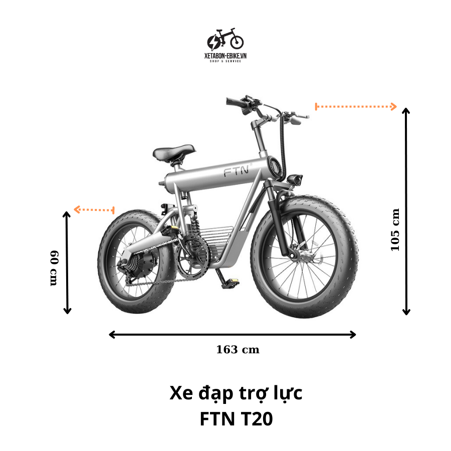 Xe Đạp Điện Trợ lực FTN T20 Thể Thao