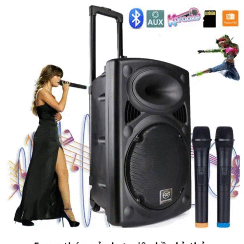 Loa kéo Bluetooth Bass 40 ( 3 Mic)