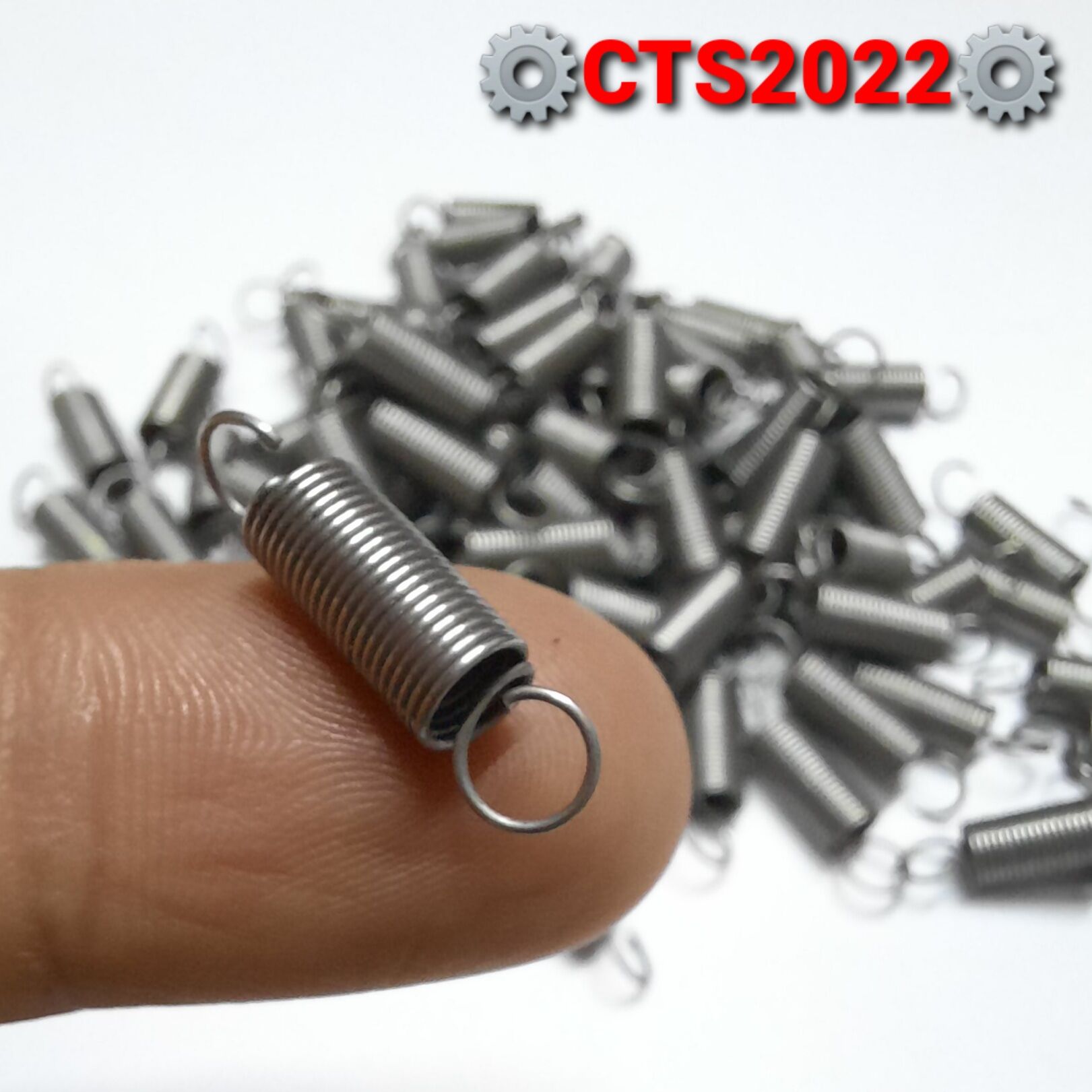 Lò xo kéo inox phi 5mm sợi 0.5mm dài 20mm