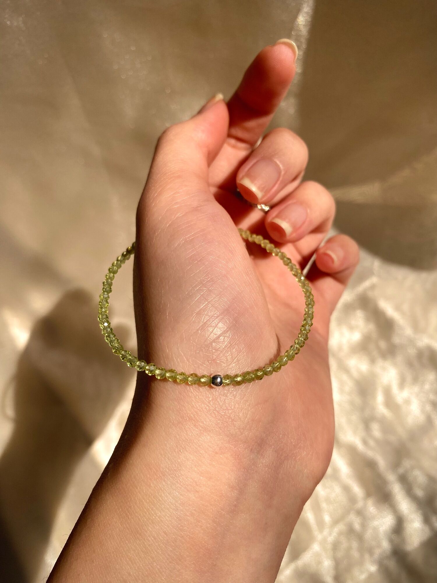 Vòng Đá nhí khoá bạc 925