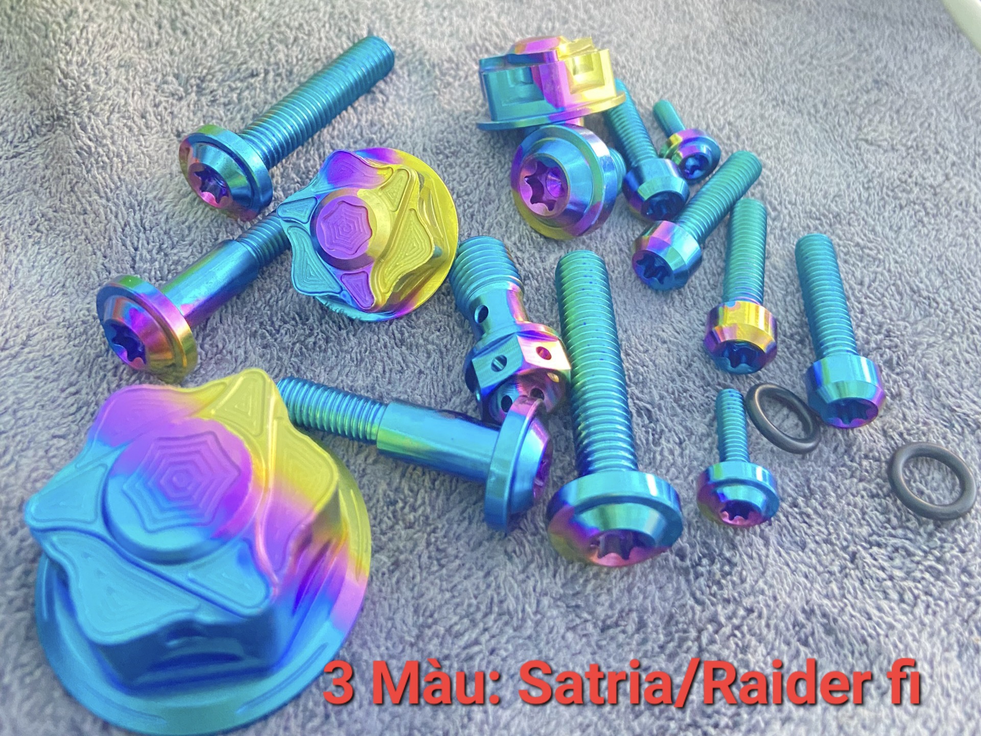 Combo 15con titan gr5 chuẩn cao cấp cho full gidong dòng xe Raider,satria fi