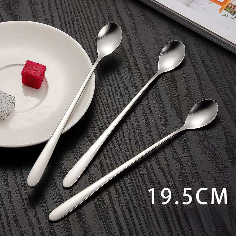 Muỗng thìa cà phê sinh tố cán dài inox - M11