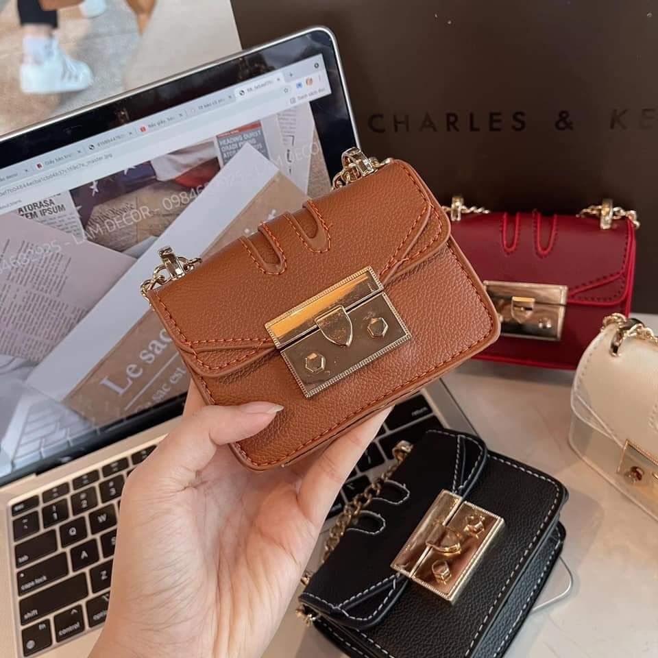 Túi xách nữ khoá miu mini đủ màu siêu đẹp