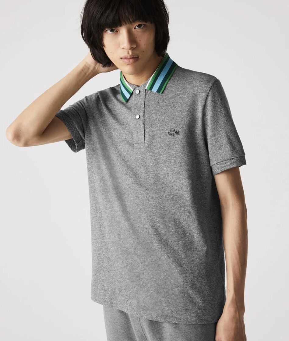 POLO NAM Regular Fit Striped Collar CHÍNH HÃNG