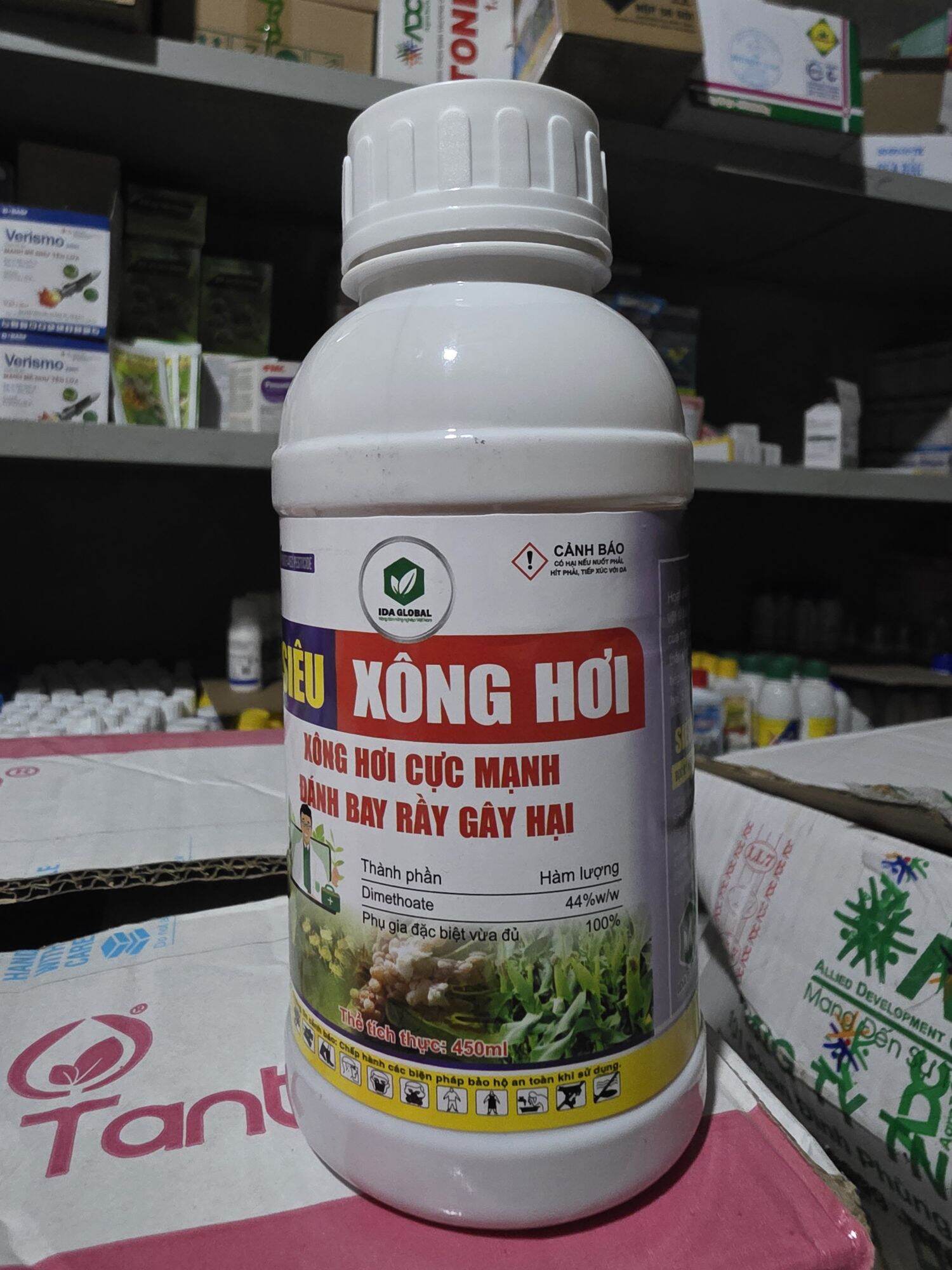 Thuốc trừ sâu rầy lưu dẫn hiệu Siêu Xông Hơi chai 500ml xua đuổi được các loại côn trùng, chuột, đuông dừa và sóc