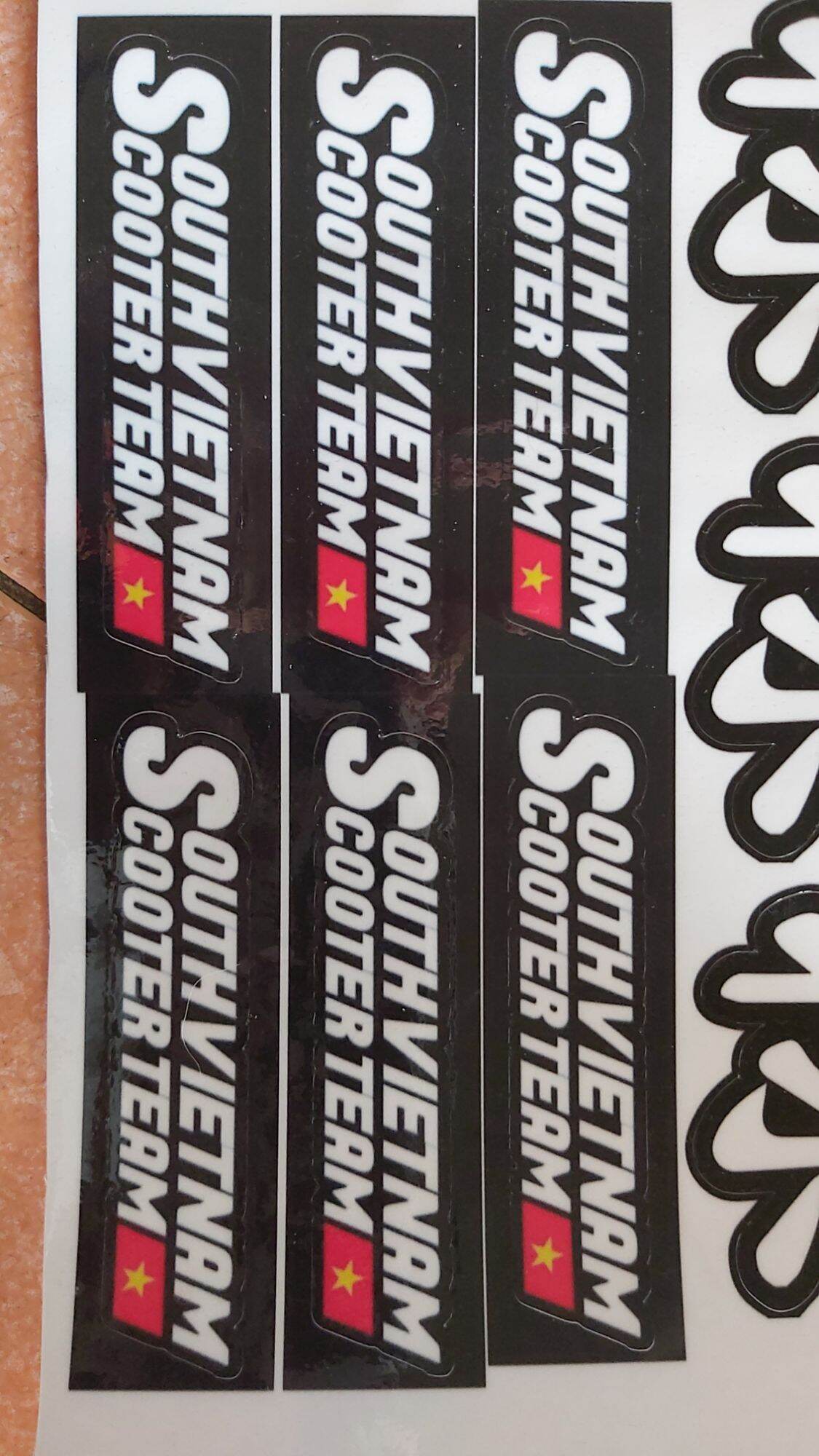 Combo 2 Tem Sticker Decal South Scooter VN Dán Xe Giá Rẻ