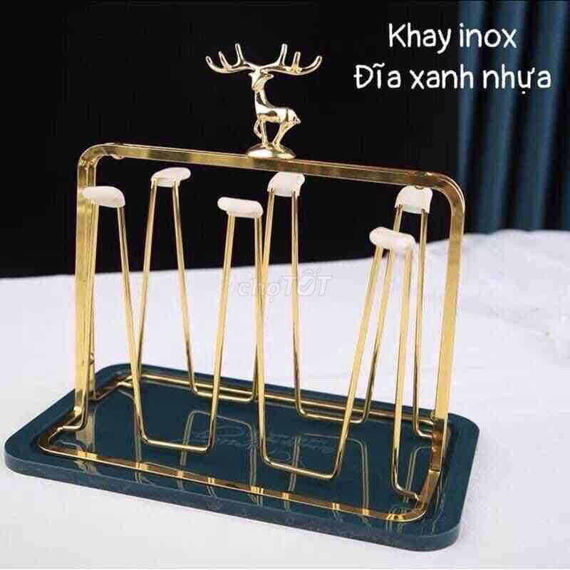 Khay Úp Cốc Mạ Vàng