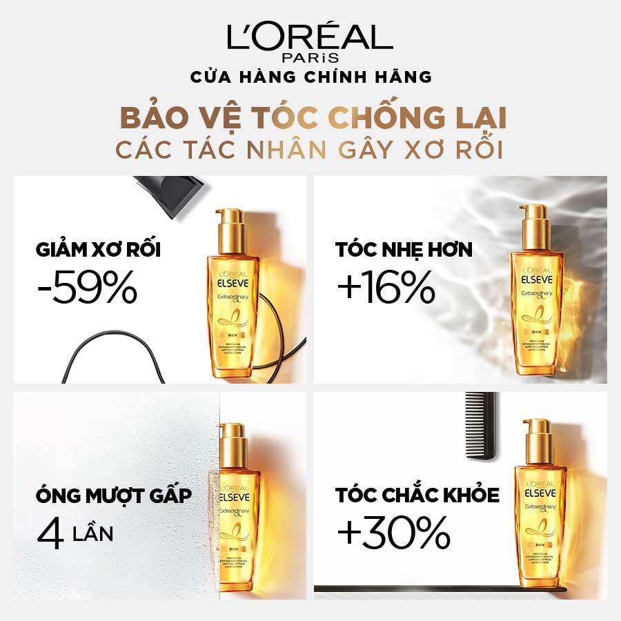 [30-100ml] Dầu dưỡng tóc L'Oreal Paris Elseve Extraordinary Oil