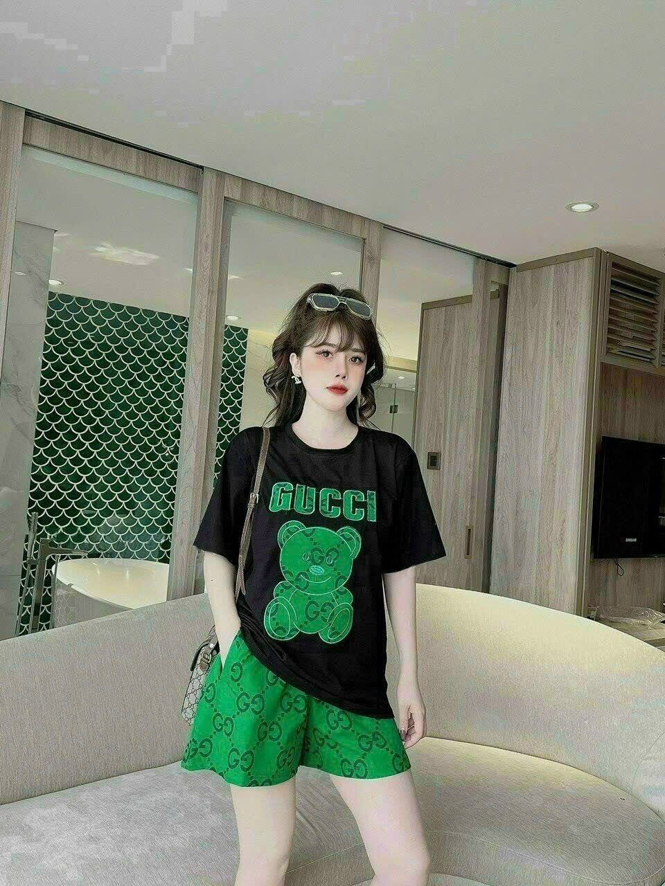 BỘ SHORT COTTON THÊU CAO CẤP