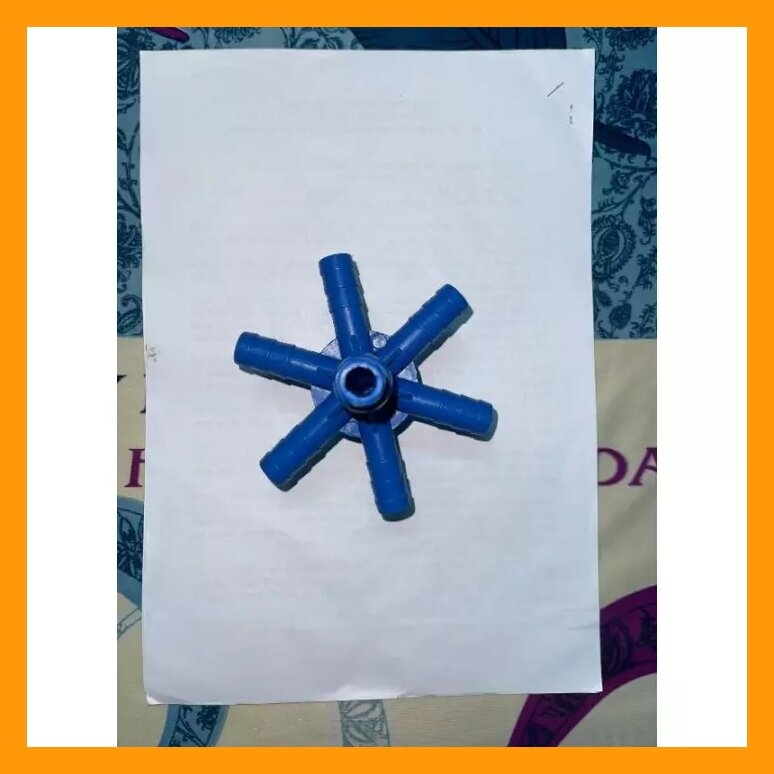 Phụ kiện đầu chia 6 cho ống sủi oxy nano tube sục khí bể cá