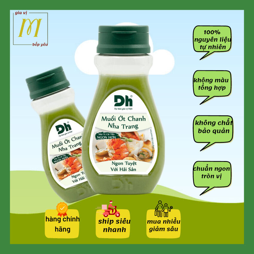 Muối Ớt Chanh Nha Trang [ muối ớt xanh] Dhfoods [ chấm hải sản ngon tuyệt vời]