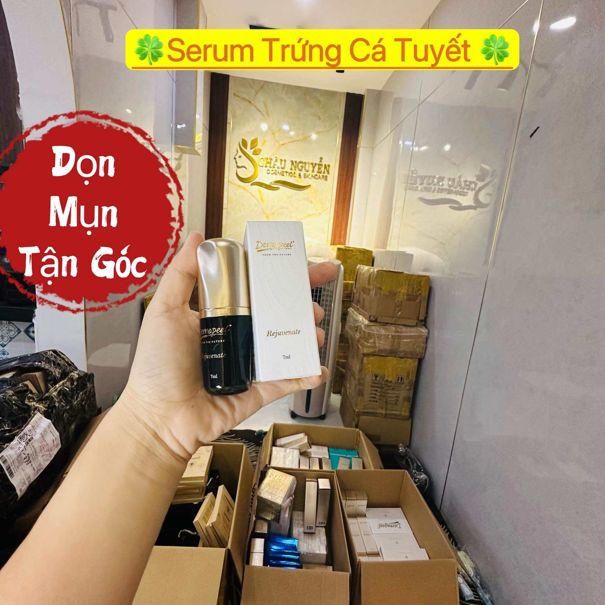 Serum trứng cá tuyết dermapeel ,điều tiết bả nhờn, hỗ trợ tất cả các loại mụn