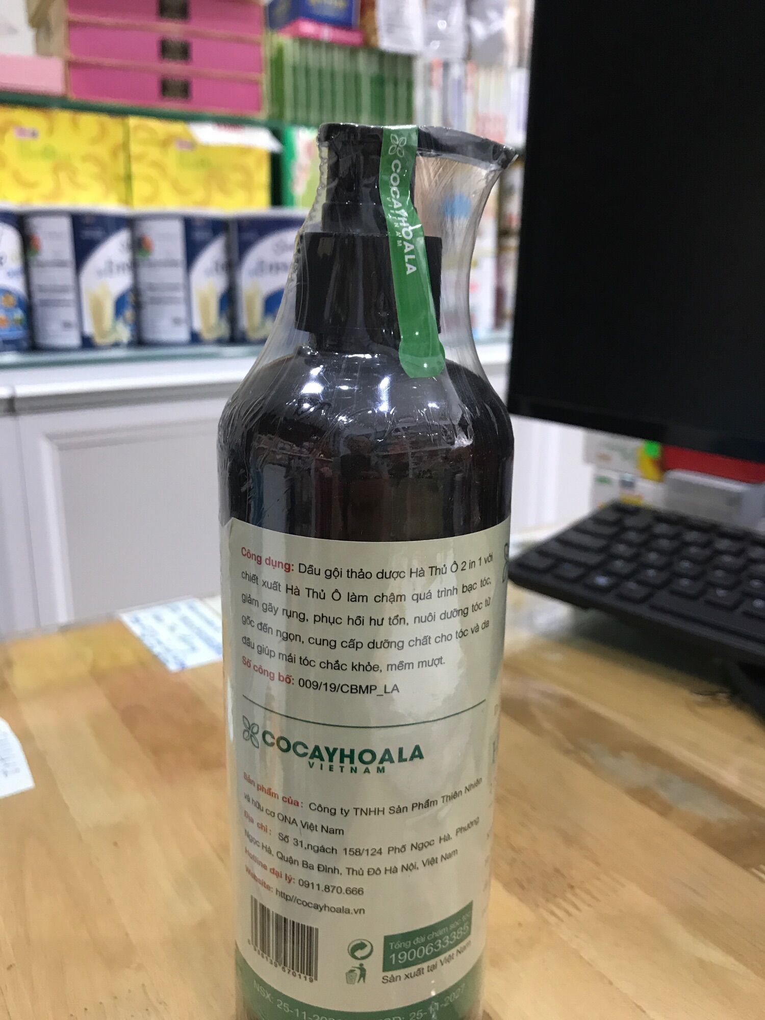 Dầu gội hà thủ ô. Chai 800ml