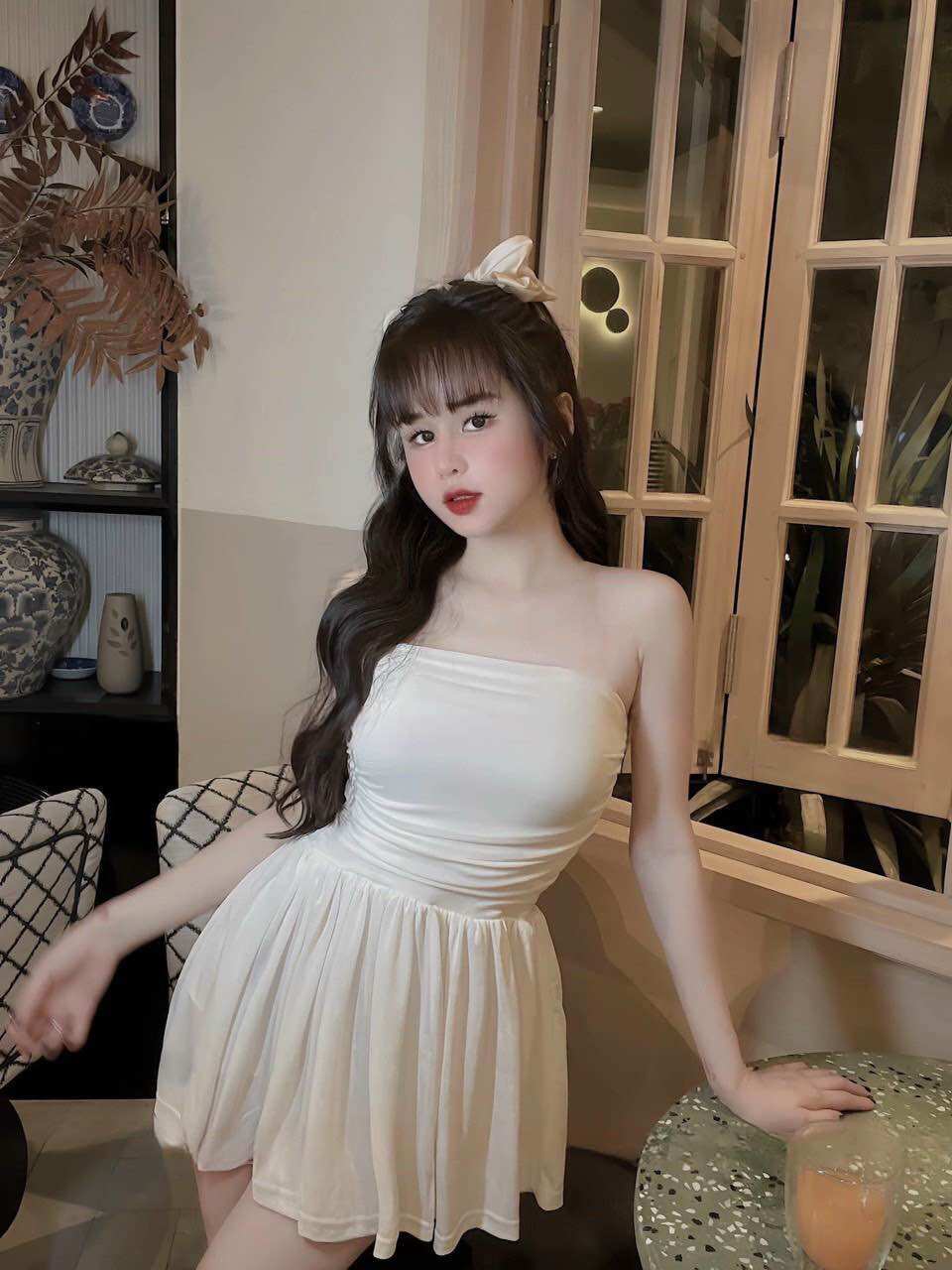 ĐẦM LỤA LƯỚI BODY CÚP NGỰC 2 LỚP SANG TRỌNG.