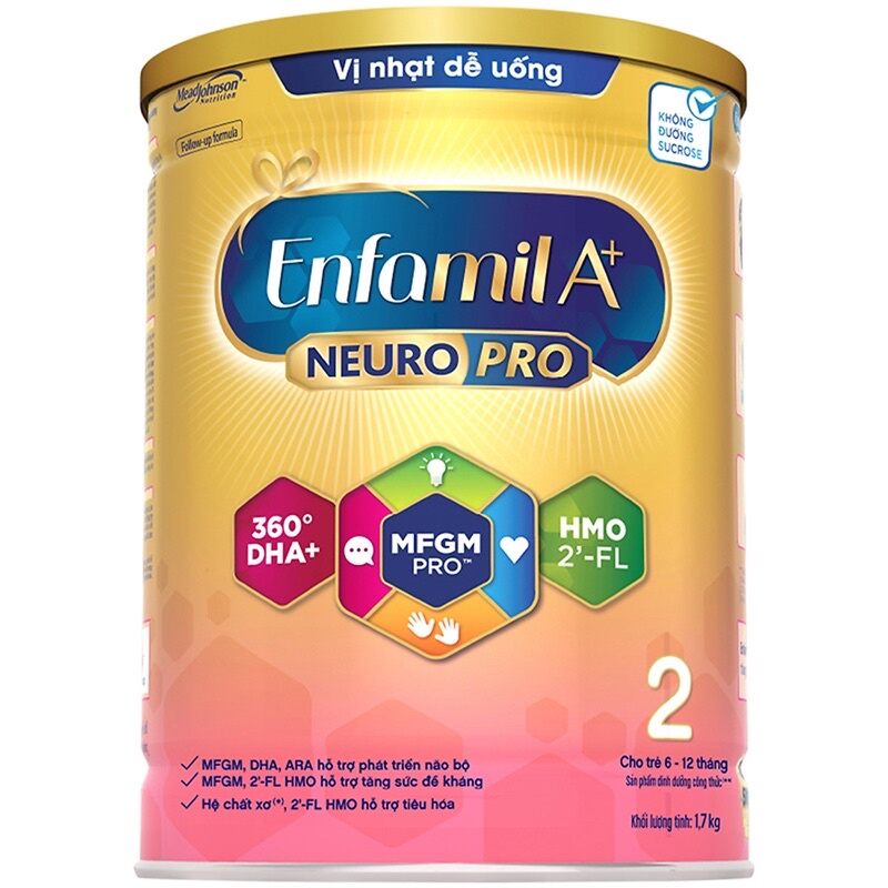 Date t7/2023 sữa bột enfamil a+ neuropro 2 với 2’-fl hmo hộp 1kg7