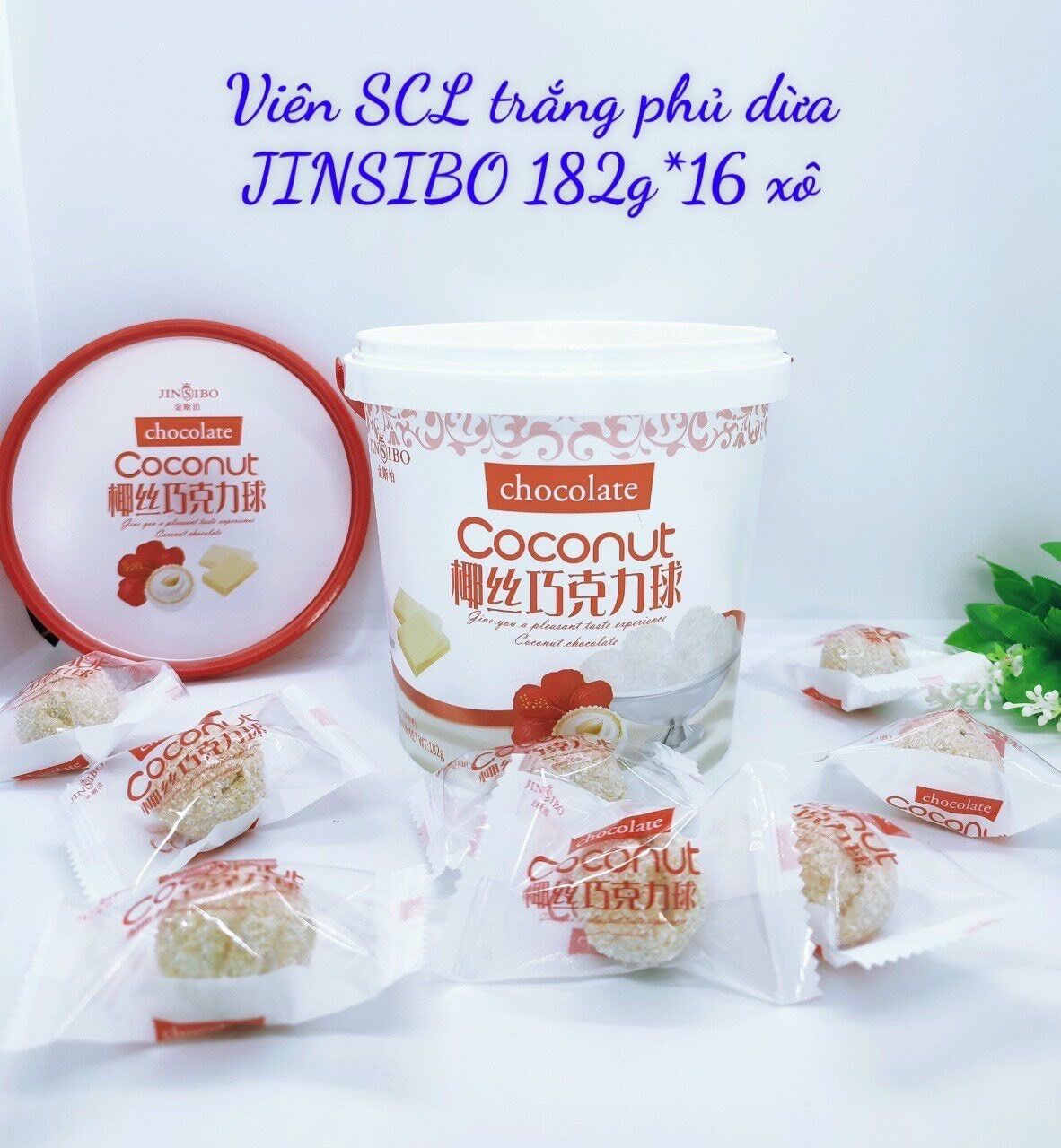 Kẹo socola phủ dừa siêu ngon 1 xô ❤️freeship❤️