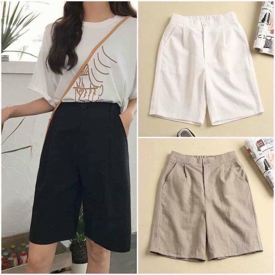 Quần short đũi ngố siêu mát-quần short đũi chun sau
