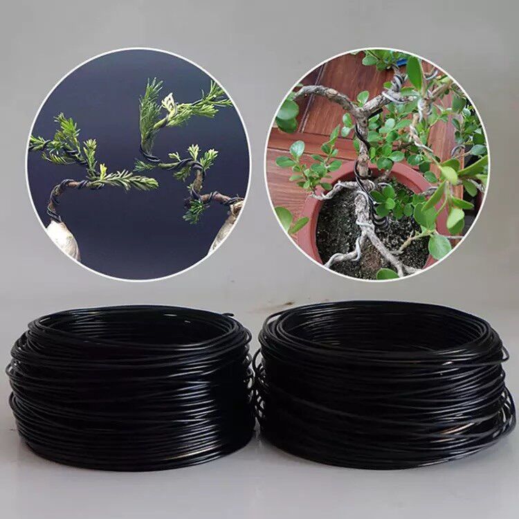 1kg dây nhôm đen uốn cây cảnh