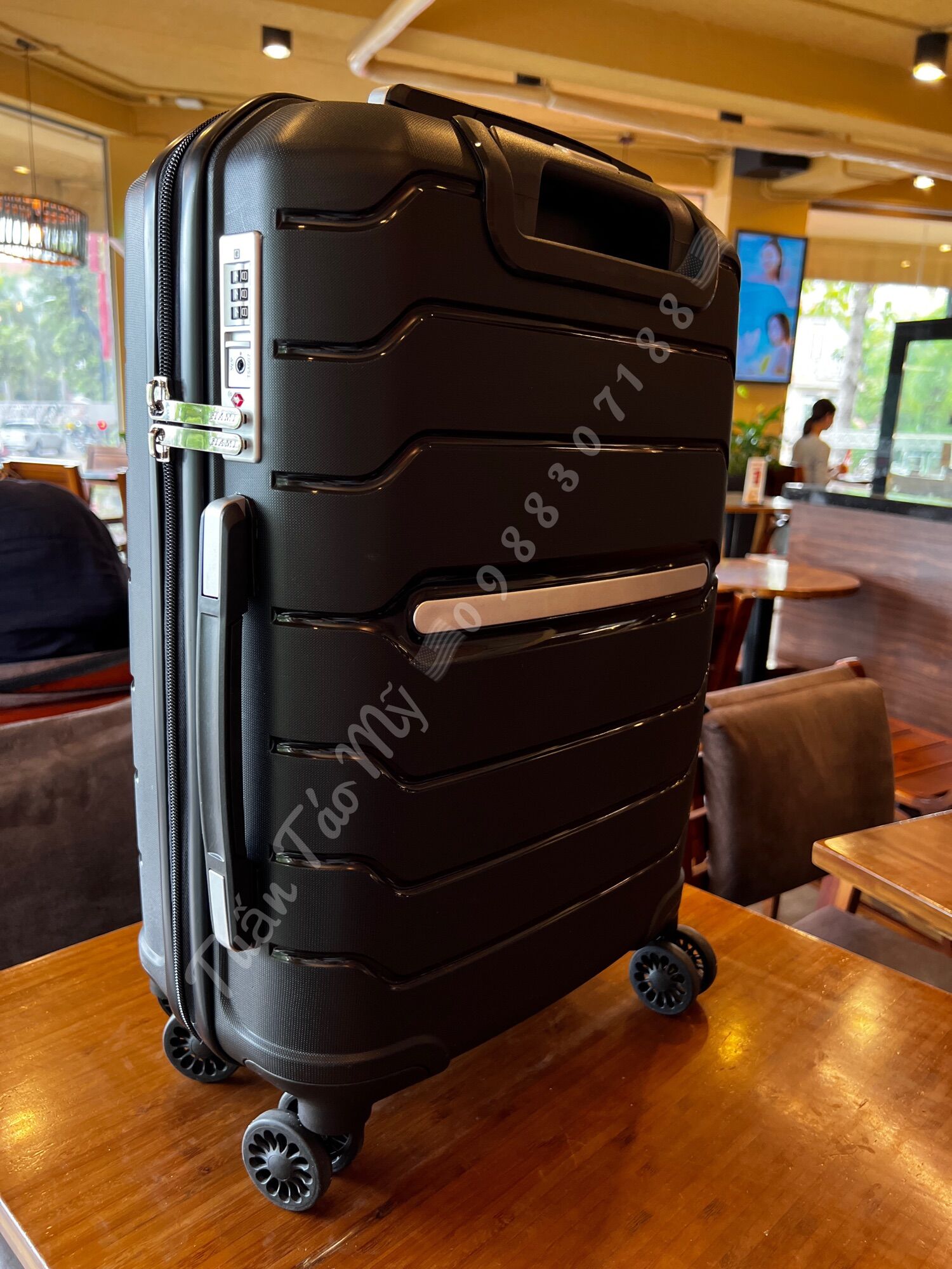 Vali samsonite sách tay mỹ siêu bảo mật rộng rải