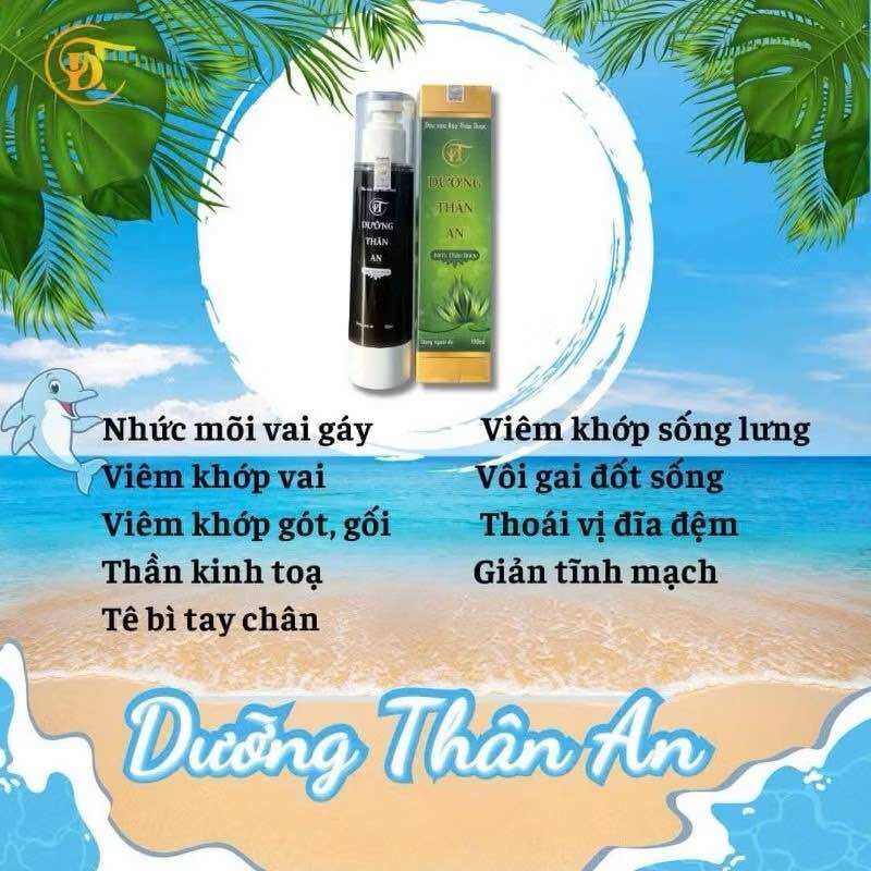    chính hãng  Dầu xoa bóp dưỡng thân an 100ml 