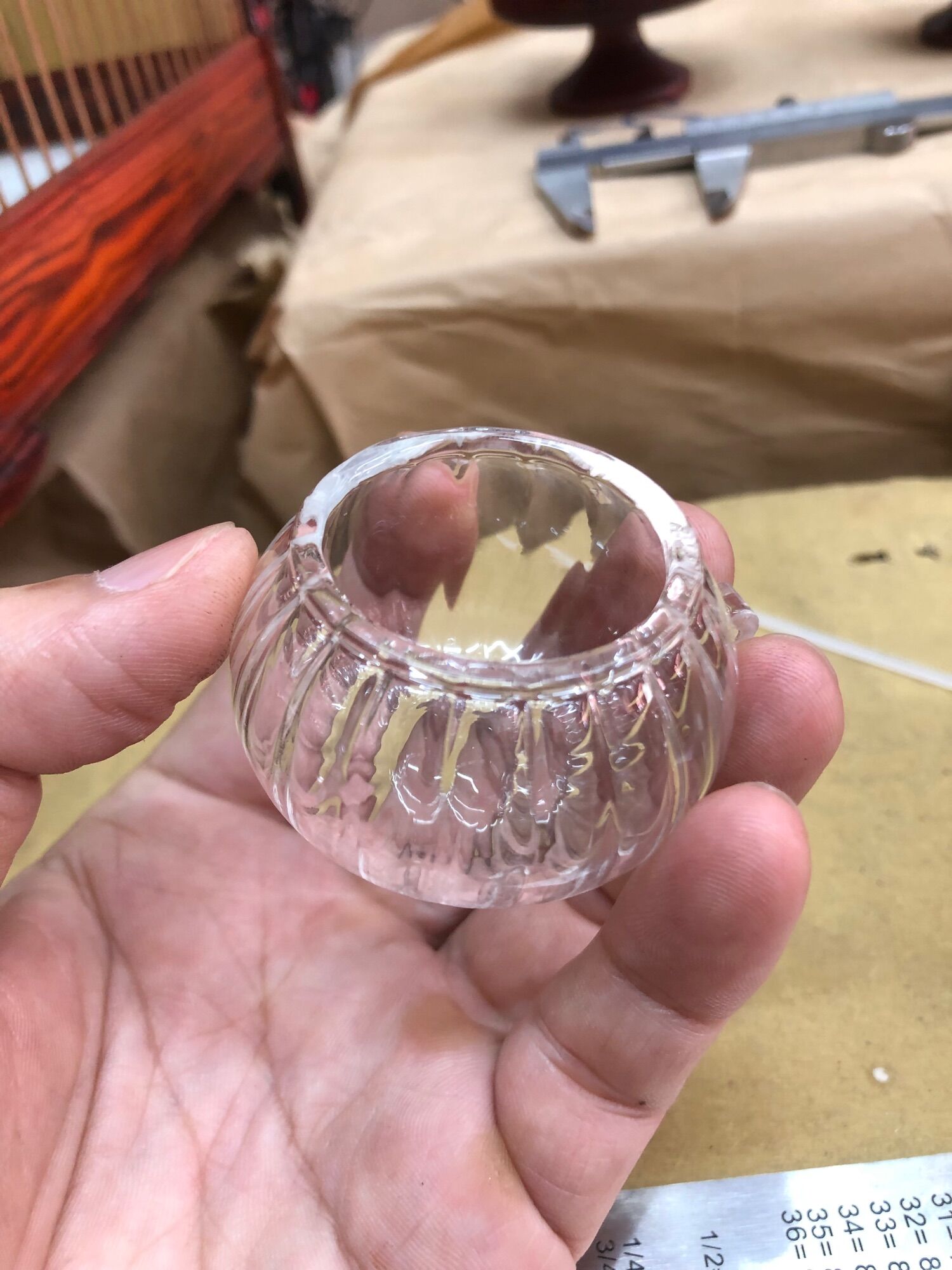 Cóng chim chào mào thủy tinh Trung Quốc