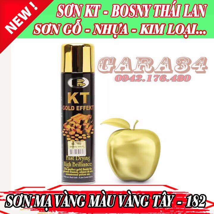 CHAI SƠN XỊT MẠ VÀNG 24K BOSNY THÁI LAN
