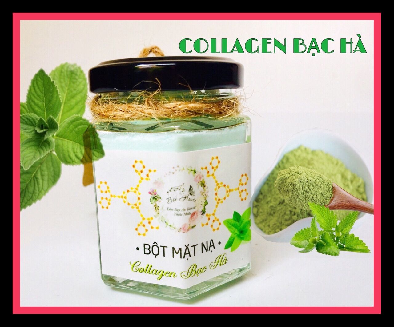 (BỘTHOUSE) 60g MASK DẼO BẠC HÀ MÁT LẠNH/SẢN SINH COLLAGEN CHO DA/