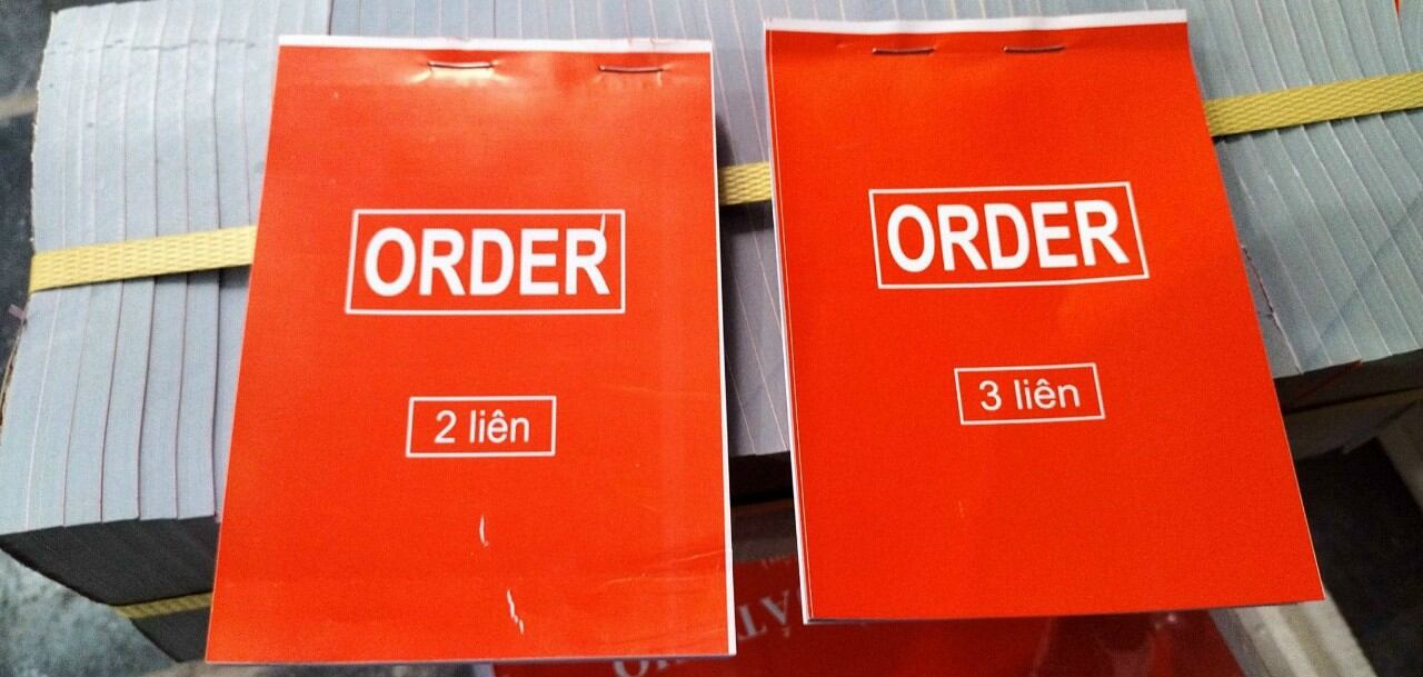 Combo 10 quyển phiếu order 2 liên A6 100 tờ(10*13cm)