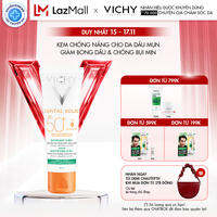 Kem chống nắng dành cho da dầu mụn, giảm các dấu hiệu lão hóa và kiềm soát bóng dầu Vichy Capital Soleil Mattifying 3-in-1 50ml