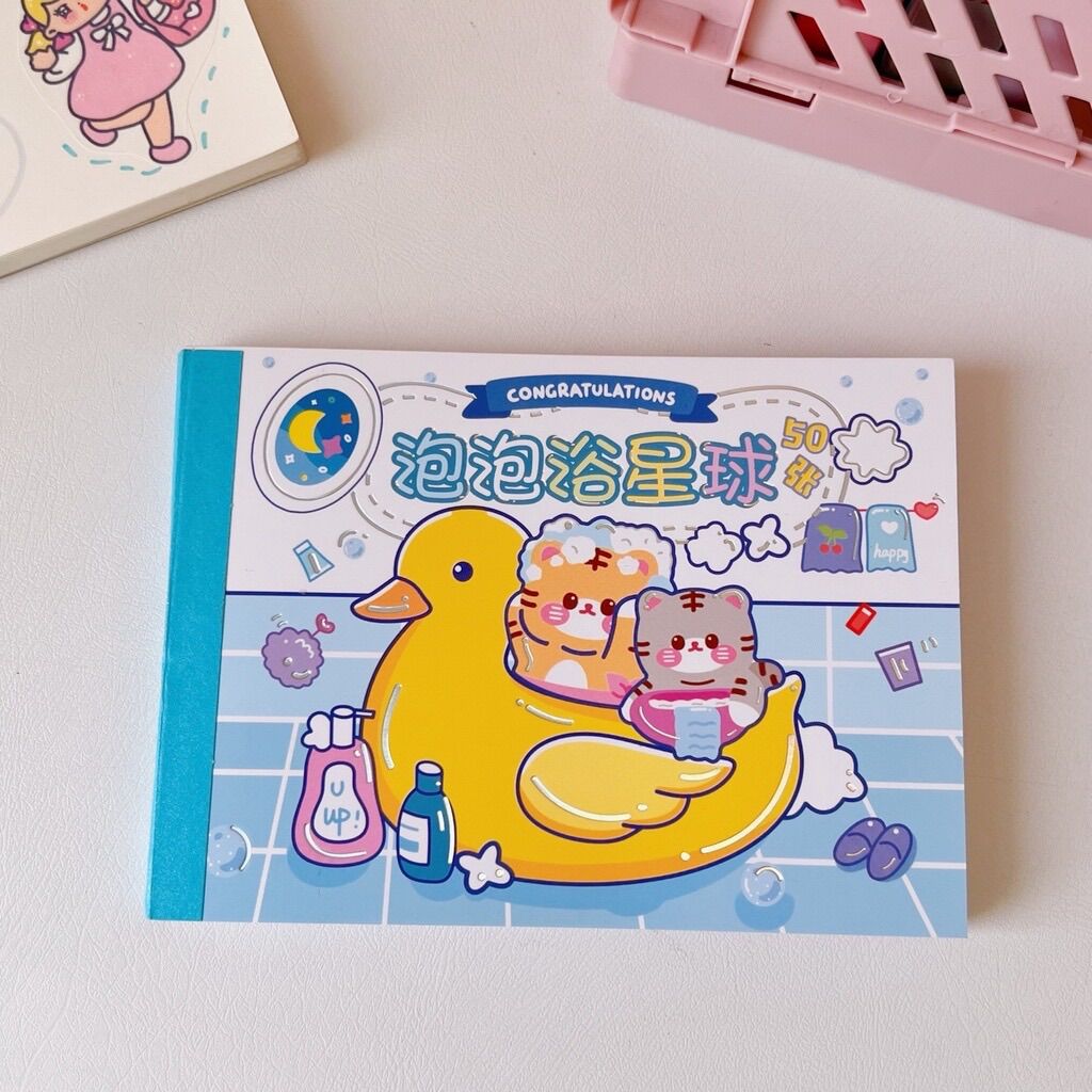 [Tách lẻ 10 tờ] Sổ 50 tờ sticker 10x15cm