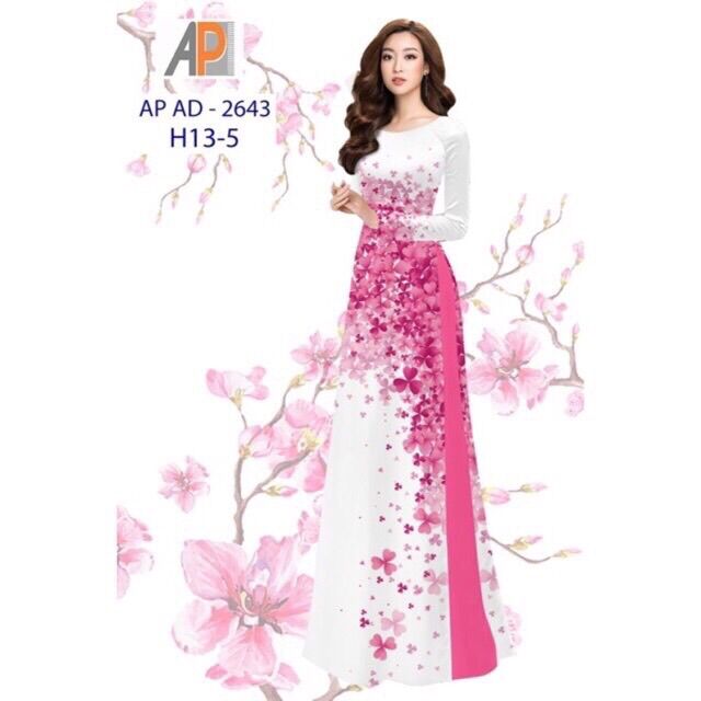 Vải áo dài cỏ ba lá