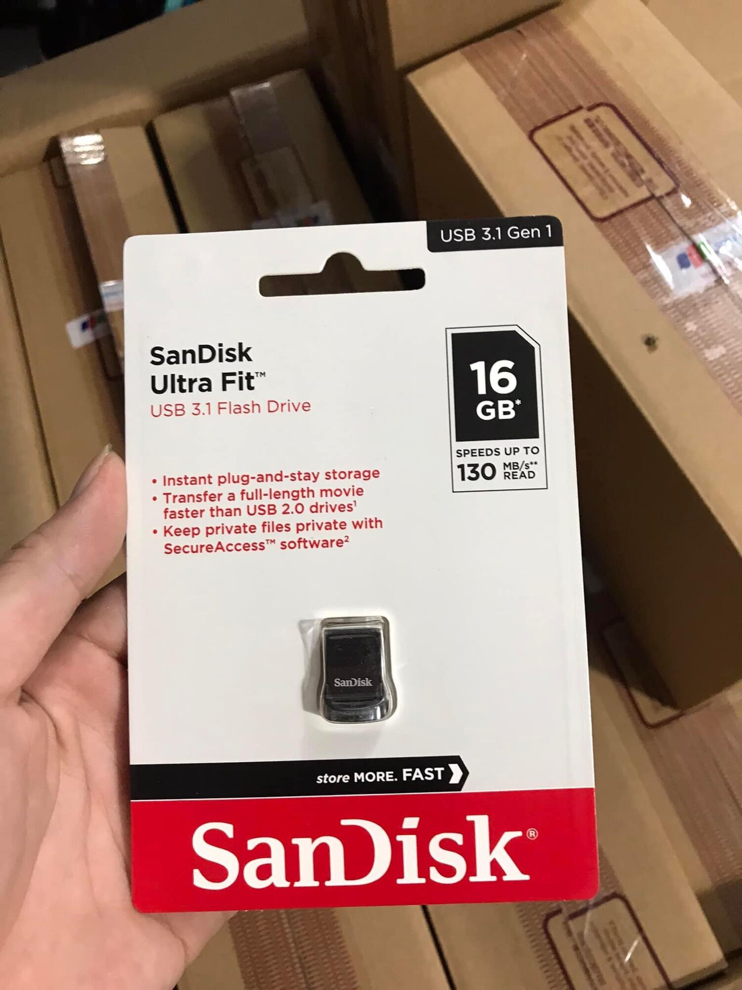 USB 16GB CZ73 ULTRA FLAIR 3.0 SANDISK