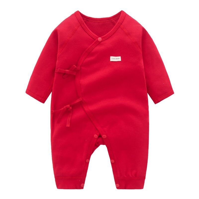 Body suit dài cho bé sơ sinh đỏ