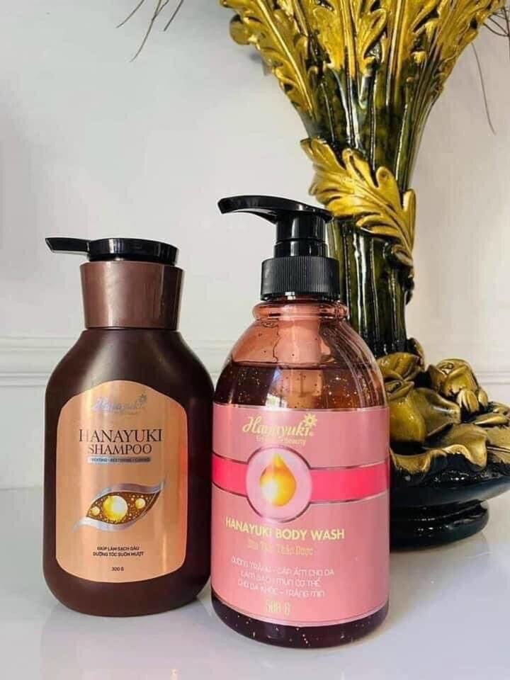 [Chính Hãng] Combo Sữa Tắm Hanayuki Và Dầu Gội Hanayuki - Hanayuki Shampoo - Hana Body Wash