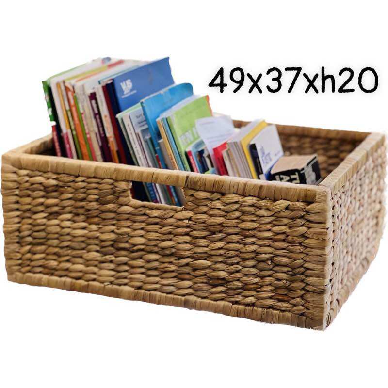 Sọt lục bình đựng quần áo khung gỗ