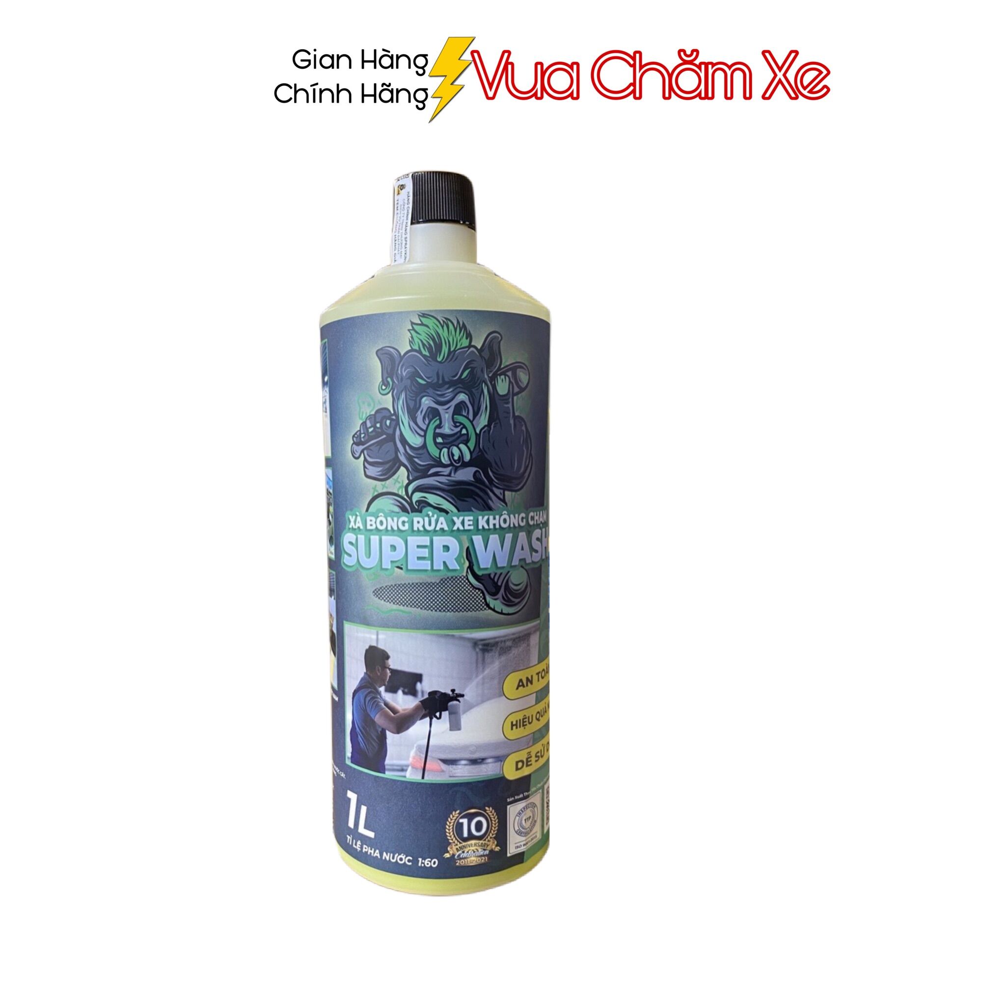 Nước rửa xe bọt tuyết không chạm sprayking 1L, rửa xe siêu sạch