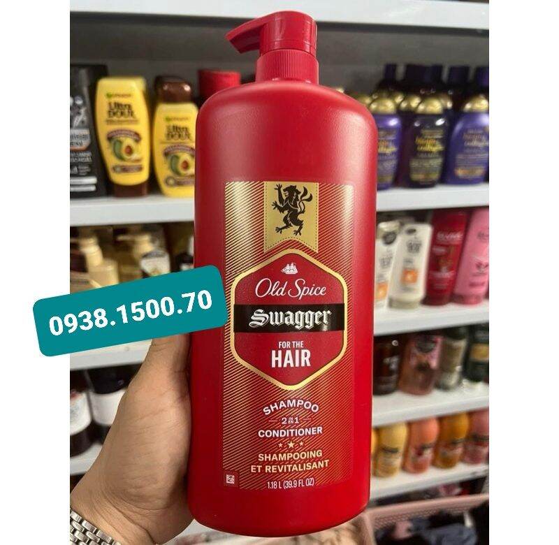 SỮA TẮM GỘI XẢ  HƯƠNG NƯỚC HOA CHO NAM Old Spice Red Zone Swagger Scent Body Wash 887ml ❌ LƯU HƯƠNG TẬN 8H)