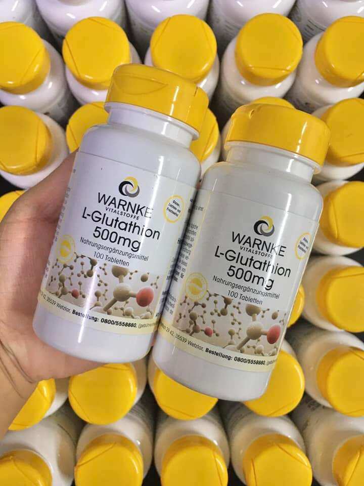 Viên Uống Trắng Da Warnke L-Glutathion 500mg, 100 viên