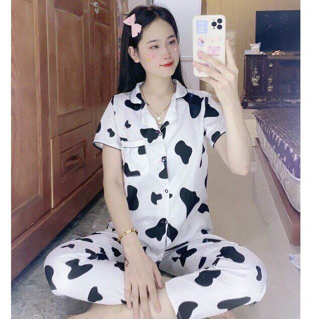 Pizama tay cộc quần dài